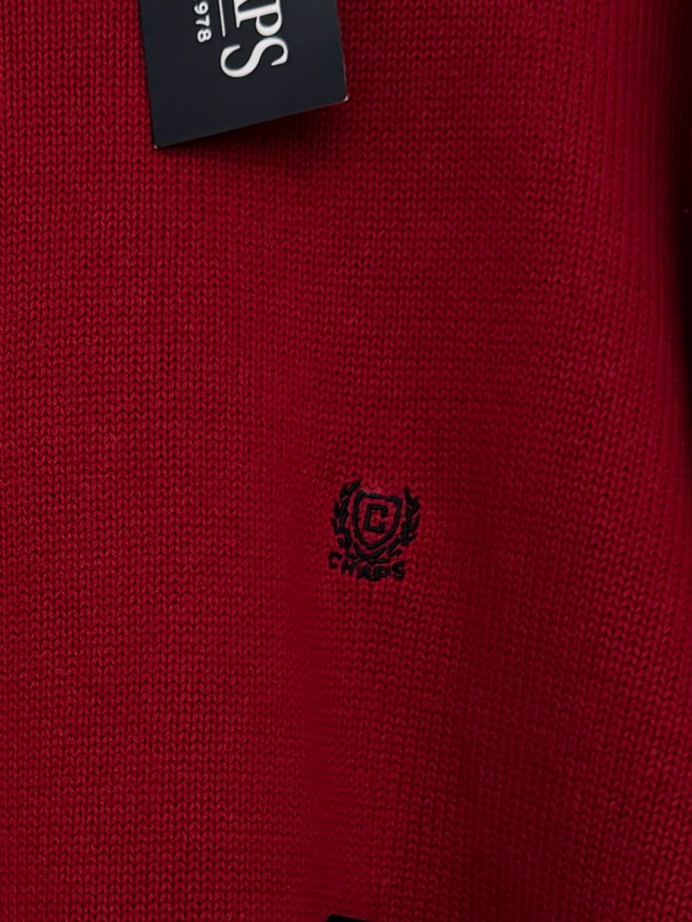 NWT Chaps Sweater Red Pullover Crewneck Mens Big & Tall Size 3XLT Cotton Classic - Picture 2 of 12